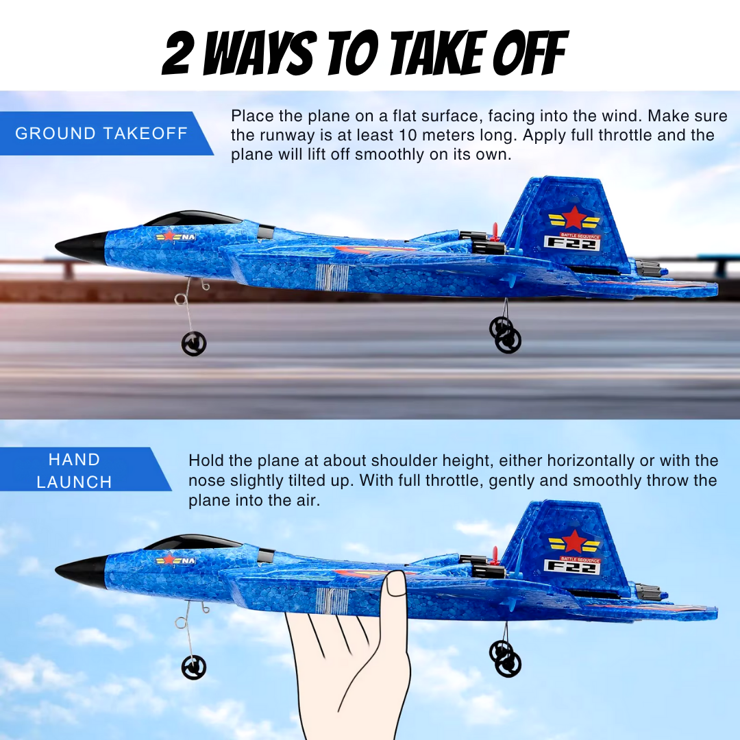 F-22 Spartacus Radio-ohjattava Lentokone